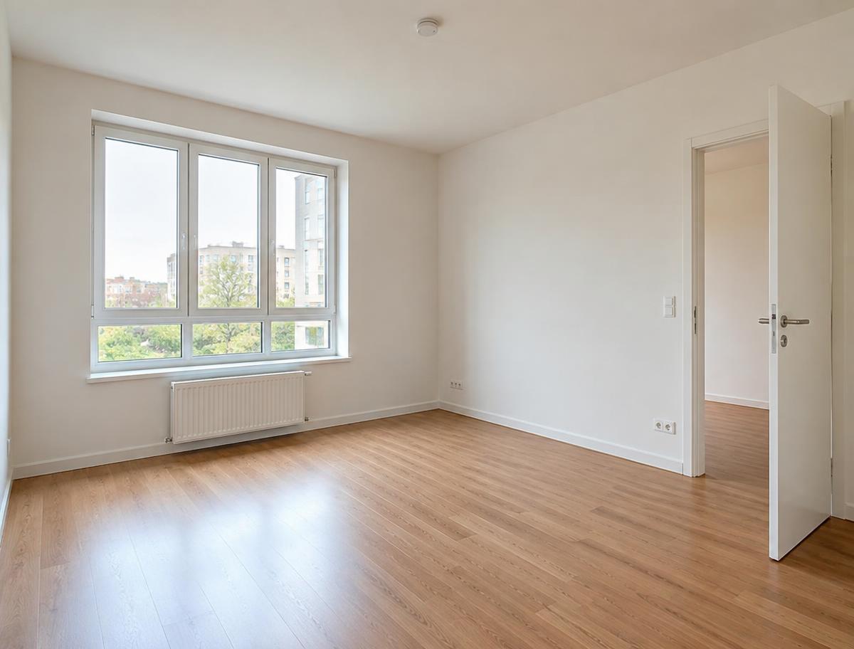 Appartement vidé et nettoyé après une intervention de débarras
